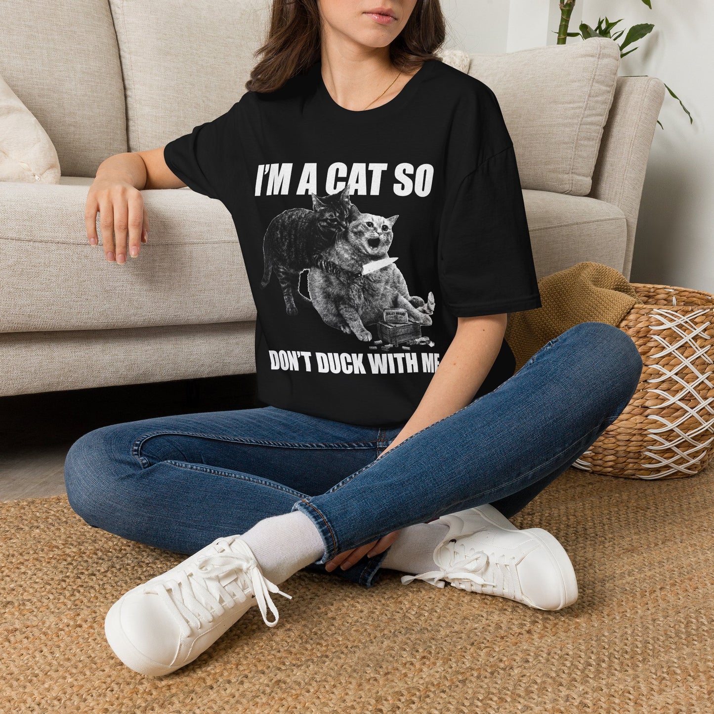 I’m a Cat So Don’t Duck With Me Cat T-Shirt