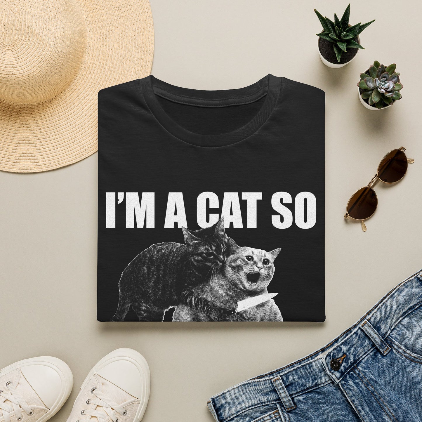 I’m a Cat So Don’t Duck With Me Cat T-Shirt
